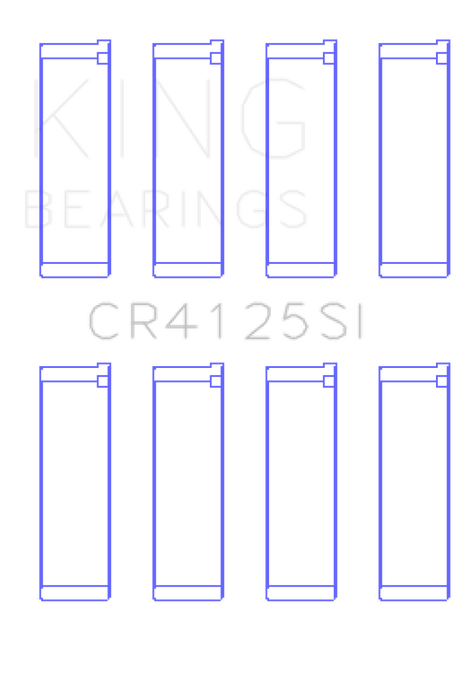 King Subaru EJ15/EJ16/EJ18/EJ20/EJ22/EJ25 (Size 0.25mm) Silicone Bi-Metal Alum Rod Bearing Set