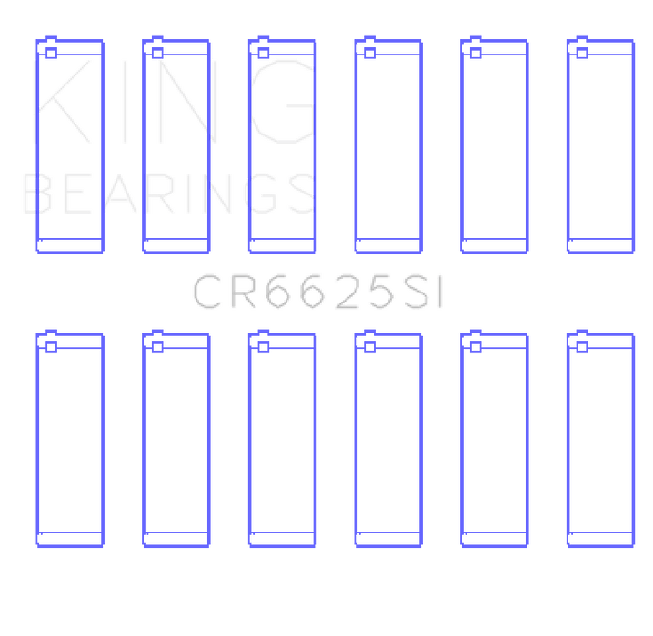 King Engine Bearings ChevrolET 262 (Size +0.25mm) Connecting Rod Bearing Set