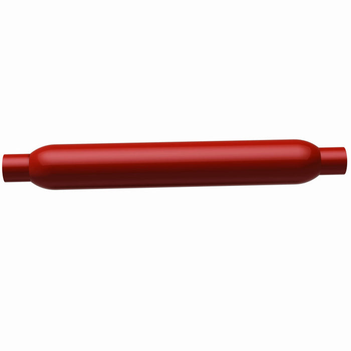 MagnaFlow Muffler Red Pack Series Glasspack 3.5in Rd 22in Body Length 2in/2in Inlet/Outlet