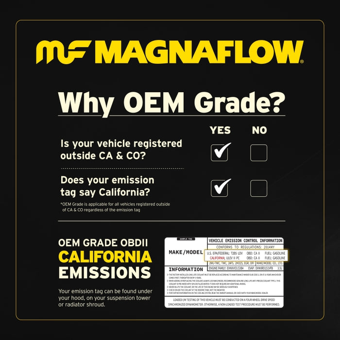 MagnaFlow Conv Univ 2.5 Angled In/Out