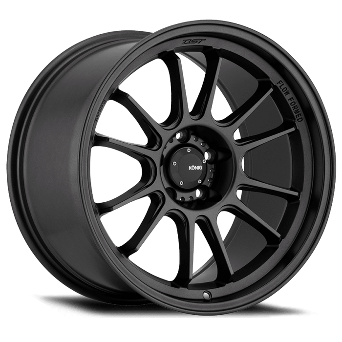 Konig Hypergram 19X8.5 5X114.3 ET38 Matte Black Flow Formed