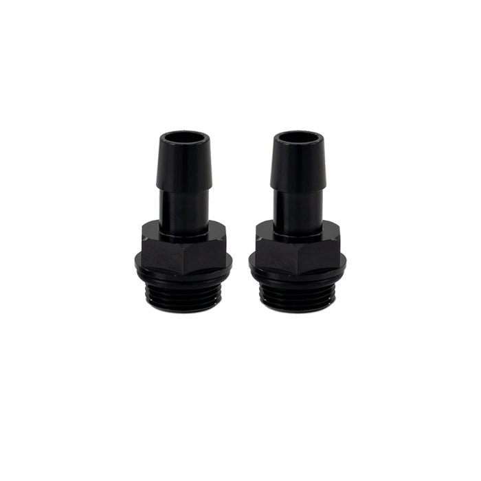 Mishimoto 2pcs. M20x1.5 1/2in Aluminum Catch Can Fittings - Black