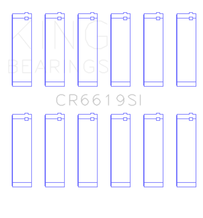 King Engine Bearings Ford V6 (Size +1.0mm) Connecting Rod Bearing Set