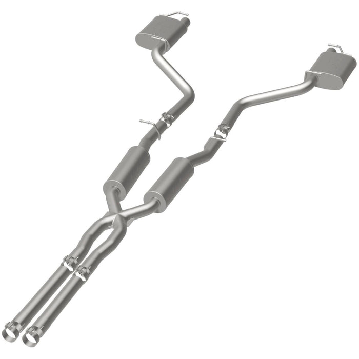 MagnaFlow Cat-Back SS 2.5in Dual Split Rear Exit (OEM Tips) 15-16 Dodge/Chrysler Charger/300 5.7L V8