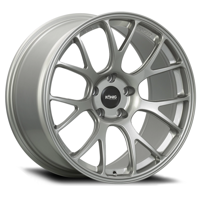 Konig Forged F1M 18X9 5X130 ET46 Ash Silver Knurled Bead