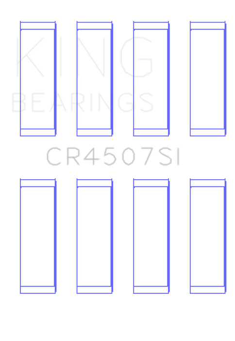 King Mazda MZR 2.3L 16V / Ford Duratec 2.3L 16V (Size .25) Connecting Rod Bearing Set (Set of 8)