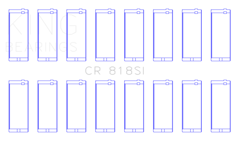 King AMC / JEEP 290, 304, 360 16V Connecting Rod Bearing Set