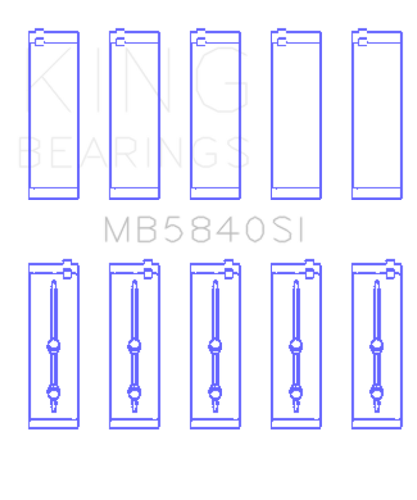 King Engine Bearings Chrysler/Dodge Gen 3 Hemi 5.7/6.1/6.4 (Size +0.75mm) Main Bearing Set