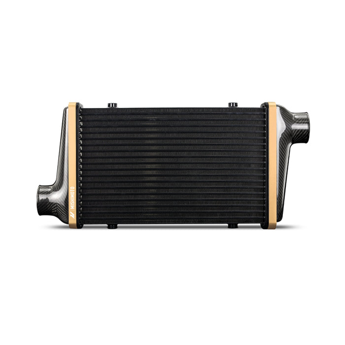 Mishimoto Universal Carbon Fiber Intercooler - Matte Tanks - 525mm Gold Core - S-Flow - G V-Band