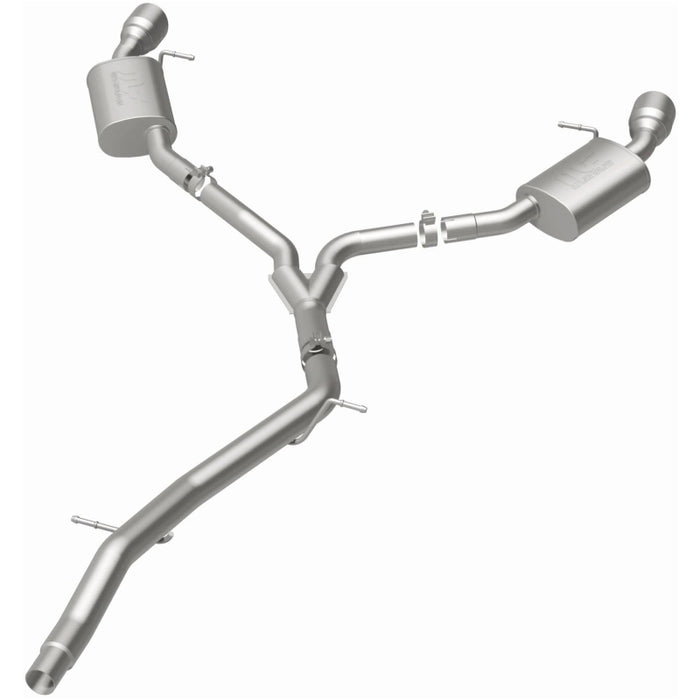 MagnaFlow CatBack 18-19 Audi A5 Dual Exit Polished Stainless Exhaust - 3in Main Piping Diameter