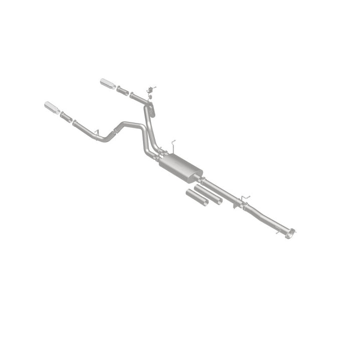 MagnaFlow Stainless Cat-Back Exhaust 2015 Chevy Silverado 2500HD 6.0L Dual Split Rear Exit 4in