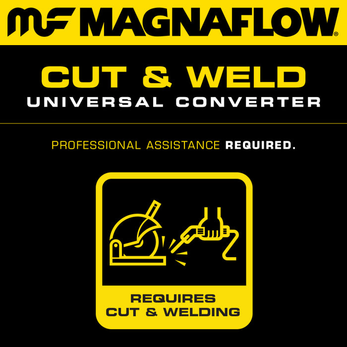 Magnaflow Conv Univ 2.50 HM Angled O2