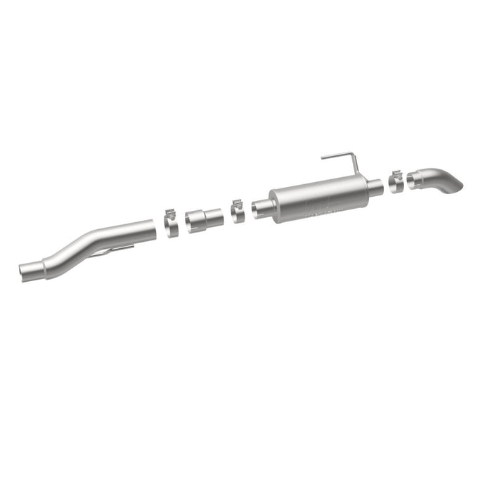 MagnaFlow Cat-Back, SS, 2.5/3in, Turn Down In Front Rear Tire 2015 Ford F150 5.0L V8 Ext Cab