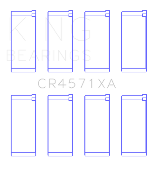 King Engine Bearings Mitsubishi 4D56 (Size +0.25mm) Connecting Rod Bearing Set