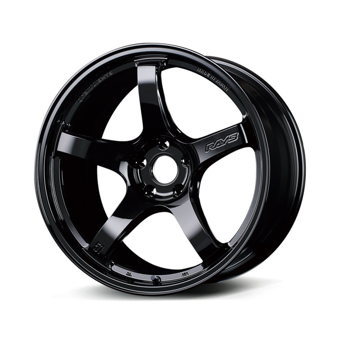 Gram Lights 57CR 17x9 +22 5x114.3 Gloss Black Wheel