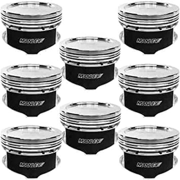 Manley Small Block Chevrolet LS Series 4.130in Bore/-11cc Dish Top Piston Set