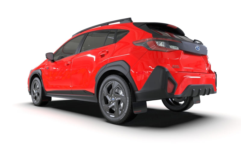 Rally Armor 2024 Subaru Crosstrek Black UR Mud Flap White Logo