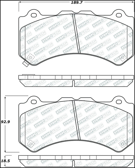 StopTech Street Select Brake Pads - Front