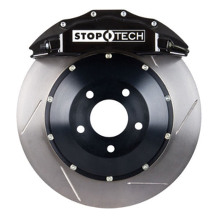 StopTech 08-10 Audi S5 Front BBK w/ Black ST-60 Calipers Slotted 380x32mm Rotors Pads Lines