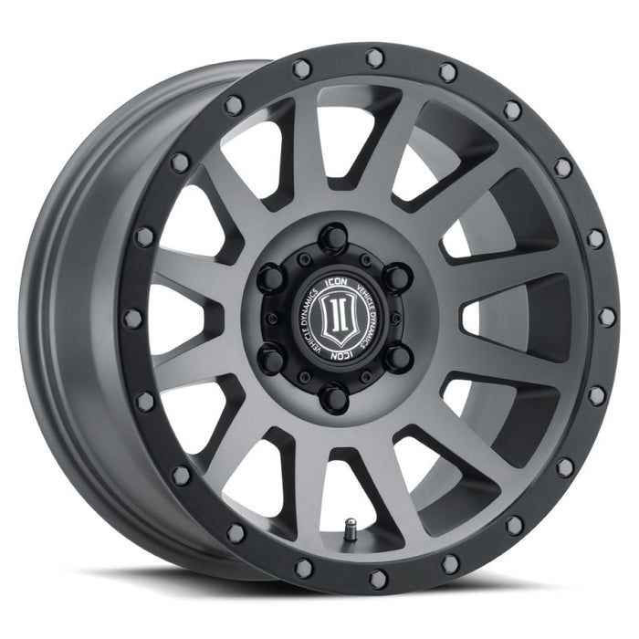 ICON Compression 18x9 6x135 6mm Offset 5.25in BS Titanium Wheel