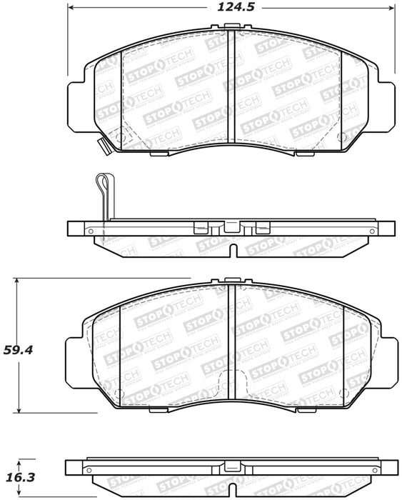 StopTech Street Brake Pads - Rear