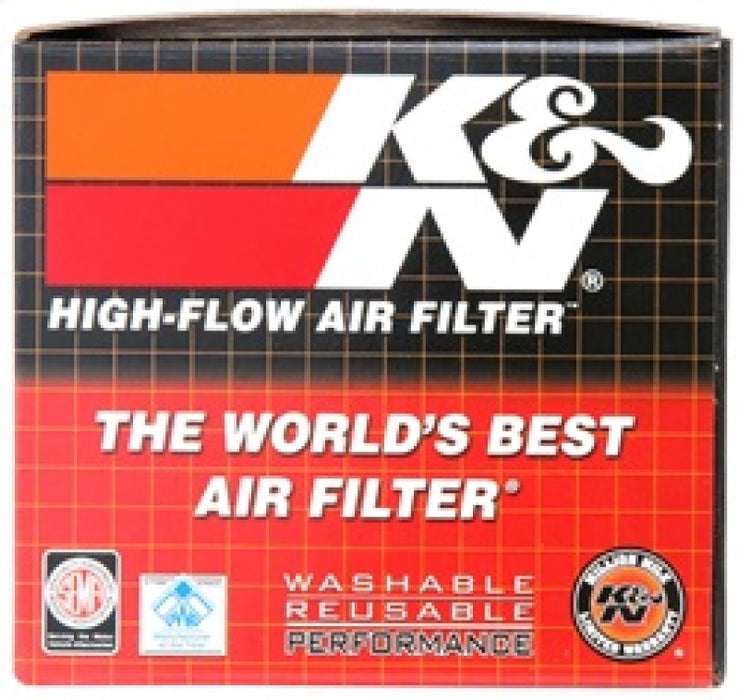 K&N Filter Oval 2 7/16 inch Flange 4 1/2 inch x 3 3/4 inch Base 3 1/2 inch x 2 1/2 inch Top 3 1/2 in