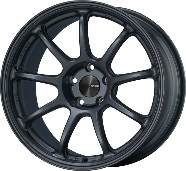 Enkei PF09 17x8 5x112 25mm Offset 75mm Bore Matte Gunmetal Wheel