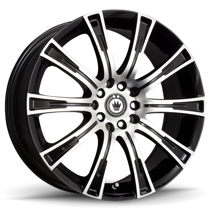 Konig Crown 17x7.5 5x105/114.3 ET40 Black Machine Face