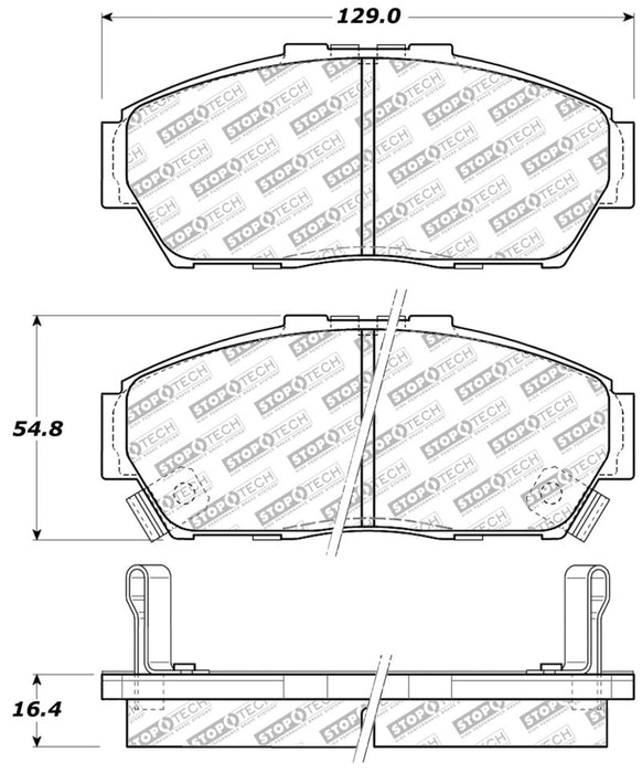 StopTech Street Select Brake Pads - Rear