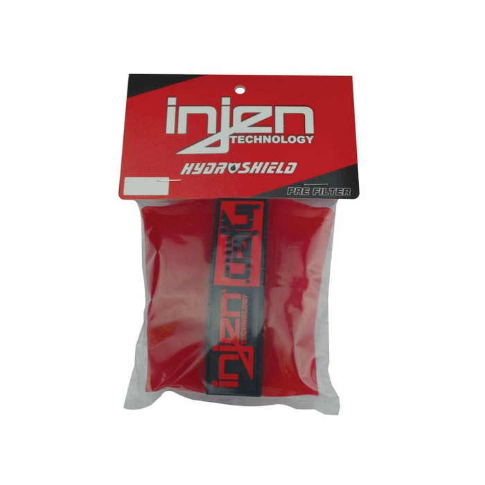 Injen Red Water Repellant Pre-Filter fits X-1010 X-1011 X-1017 X-1020 5in Base/5in Tall/4in Top