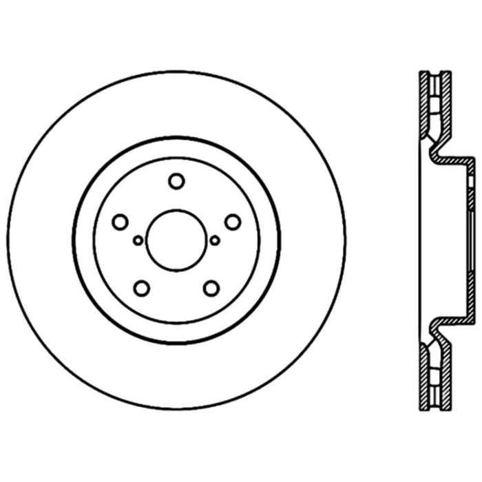 Stoptech 05-07 Subaru Impreza WRX Sti Front High Carbon CRYO-STOP Rotor