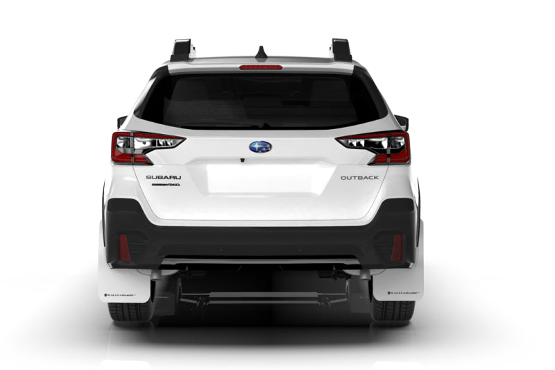 Rally Armor 20-24 Subaru Outback Black UR Mud Flap w/White Logo