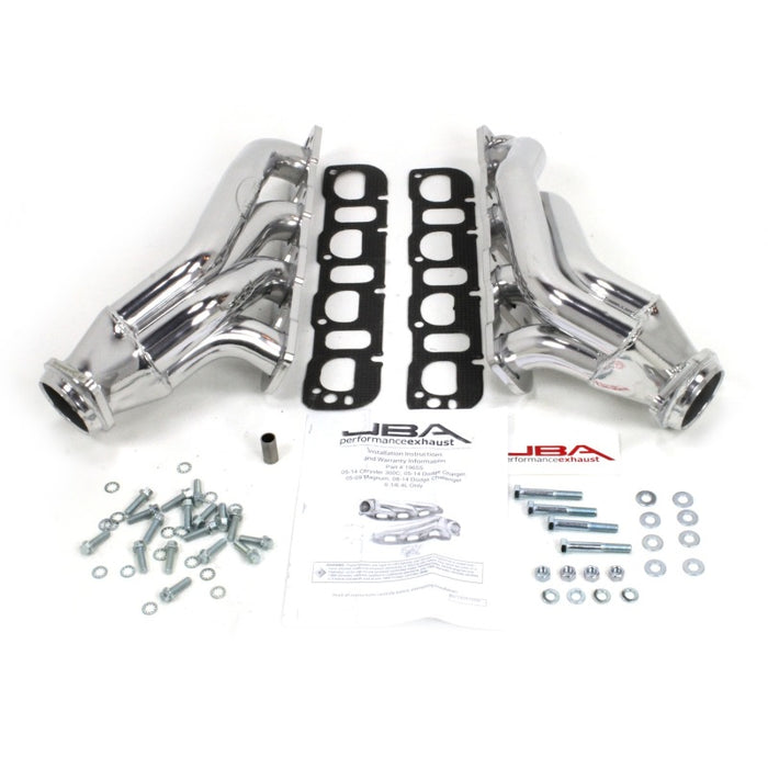 JBA 05-14 Chrysler 6.1/6.4L HEMI 1 7/8in Primary Silver Ctd Cat4Ward Header