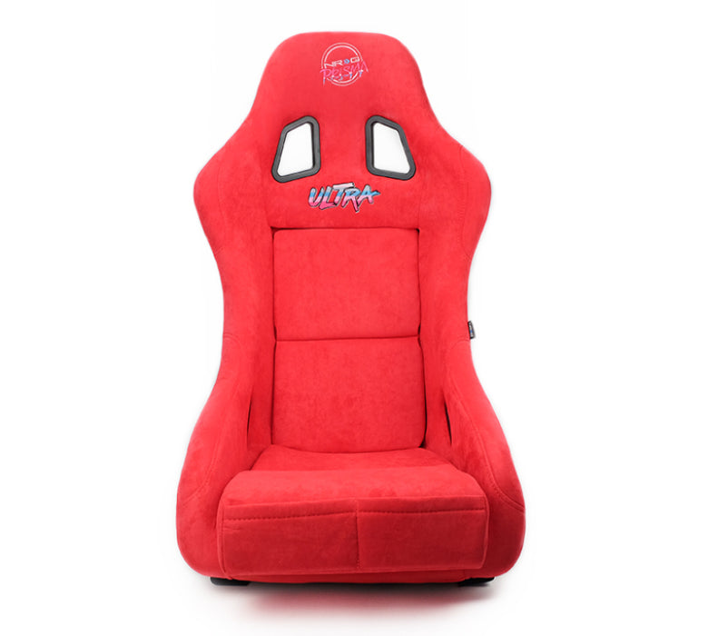 NRG FRP Bucket Seat ULTRA Edition - Medium (Red Alcantara/Pearlized Back)