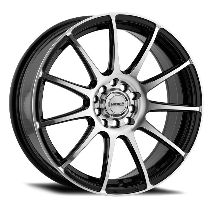 Maxxim Champ 15x6.5 10x100/114.3 ET38 Machined Face / Gloss Black