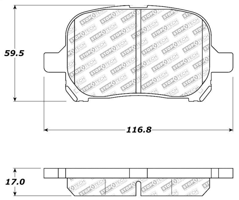 StopTech Street Select Brake Pads - Front