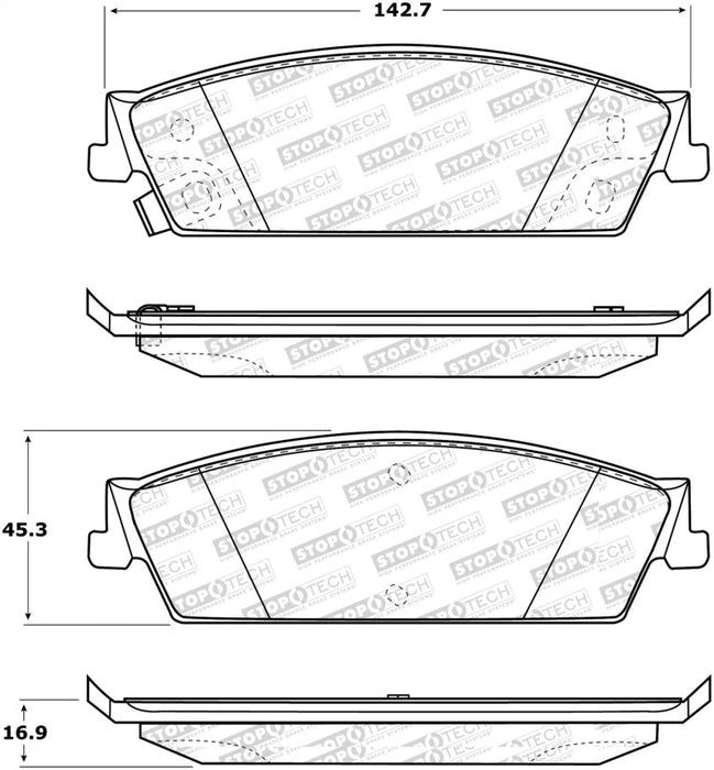 StopTech Street Select Brake Pads