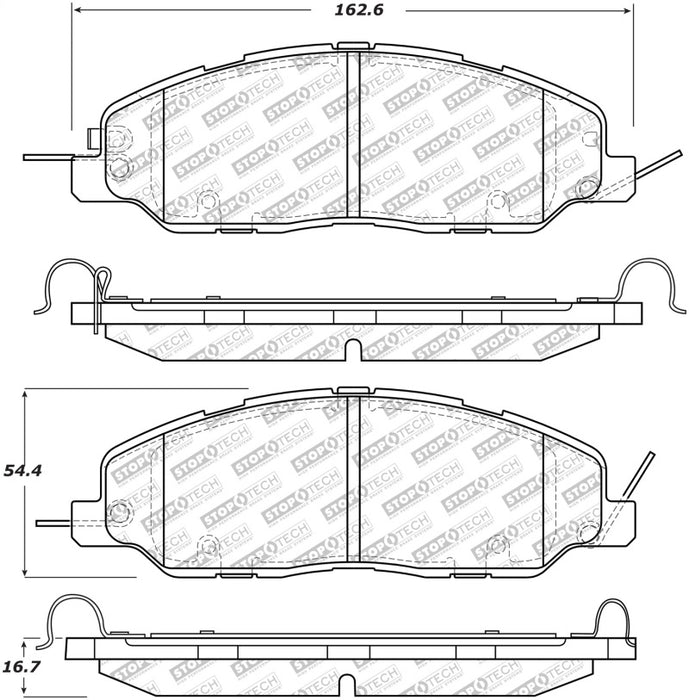 StopTech Street Select Brake Pads - Front