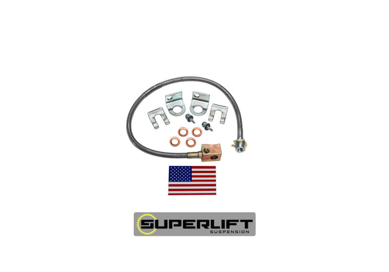 Superlift 97-05 Jeep Wrangler TJ w/ 4-6in Lift Kit (Single) Bullet Proof Brake Hose