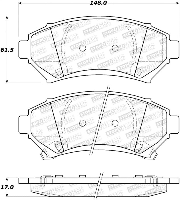 StopTech Street Select Brake Pads