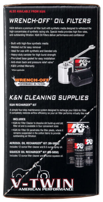 K&N 08-10 Harley Davidson Touring Models Performance Intake Kit - Bright Aluminized
