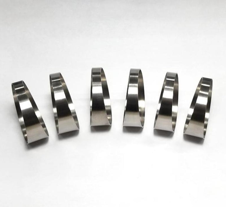 Ticon Industries 1.75in 7.5 Degree 2.63in CLR Loose Radius 1mm Wall Titanium Pie Cuts - 6pk