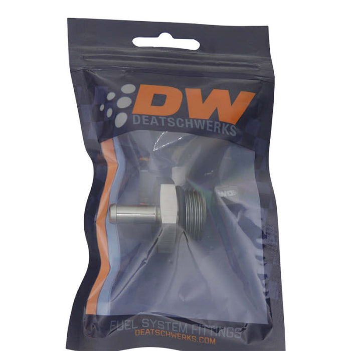 DeatschWerks 10AN ORB Male to 5/16in Male Barb Fitting - Anodized DW Titanium