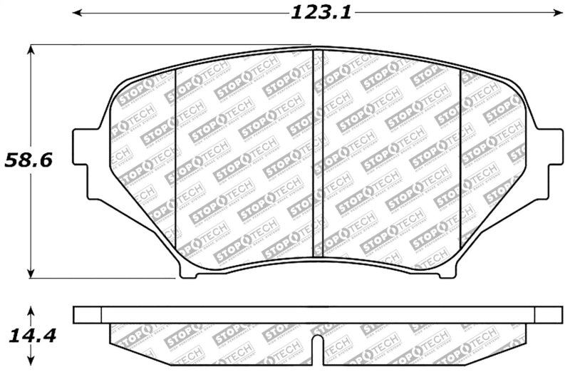 StopTech 06-15 Mazda Miata MX-5 Street Select Front Brake Pads