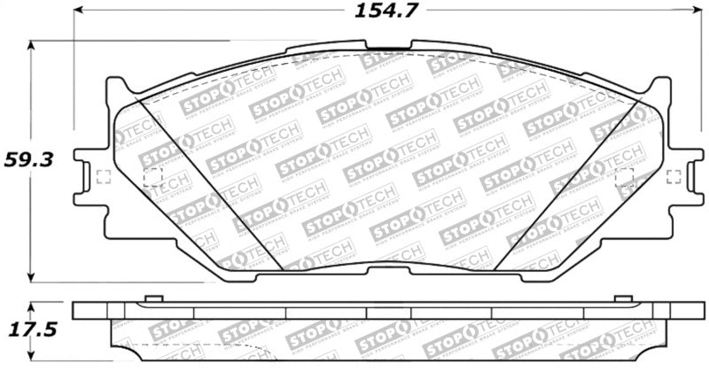 StopTech Street Select Brake Pads - Rear