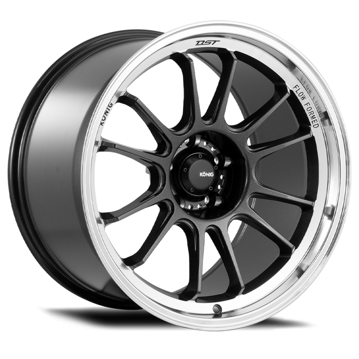 Konig Hypergram 18x9.5 5x112 ET30 Metallic Carbon w/ Machined Lip