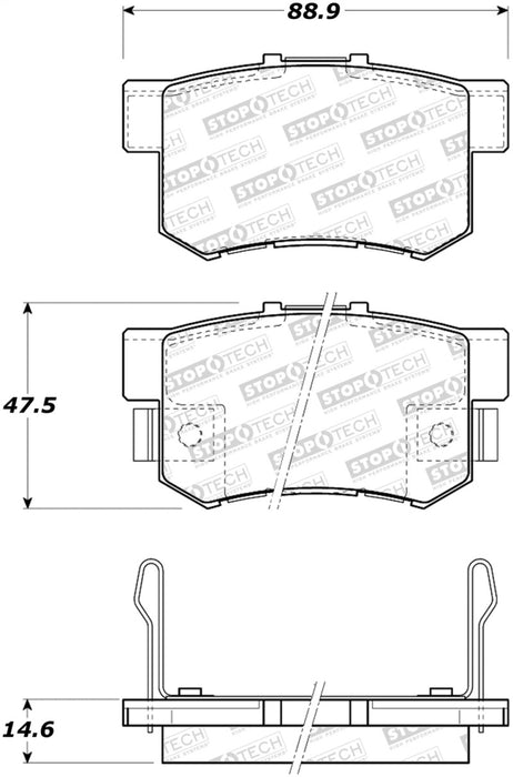 StopTech Street Brake Pads - Front