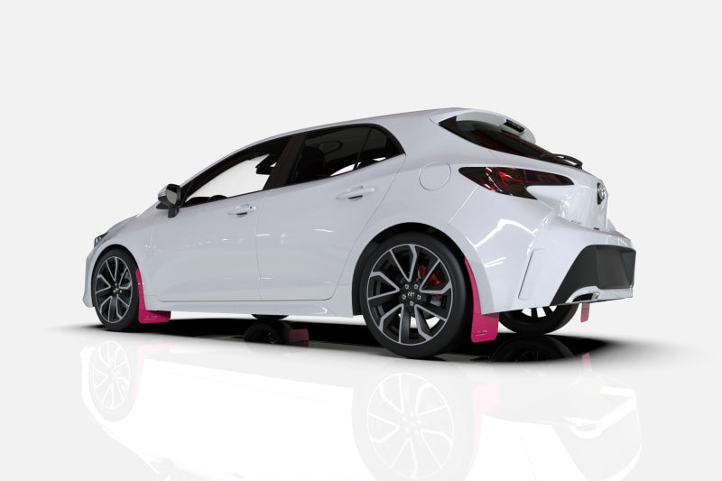 Rally Armor 19-24 Mazda3 Hatchback Pink Mud Flap BCE Logo