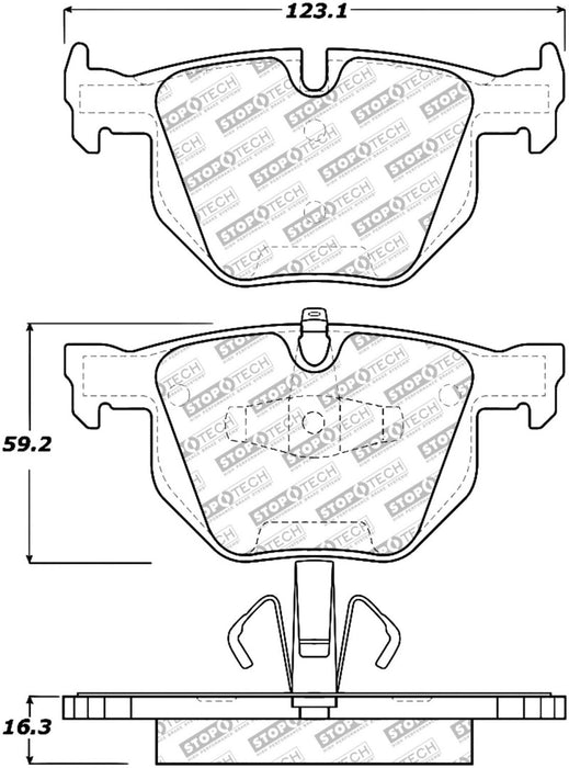 StopTech Street Select Brake Pads - Rear