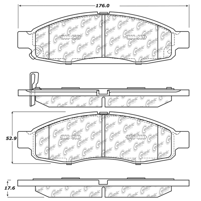 StopTech Street Touring 05 Nissan Titan Front Brake Pads